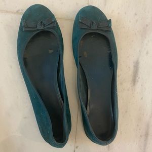 Teal flats from Nine West size 11
